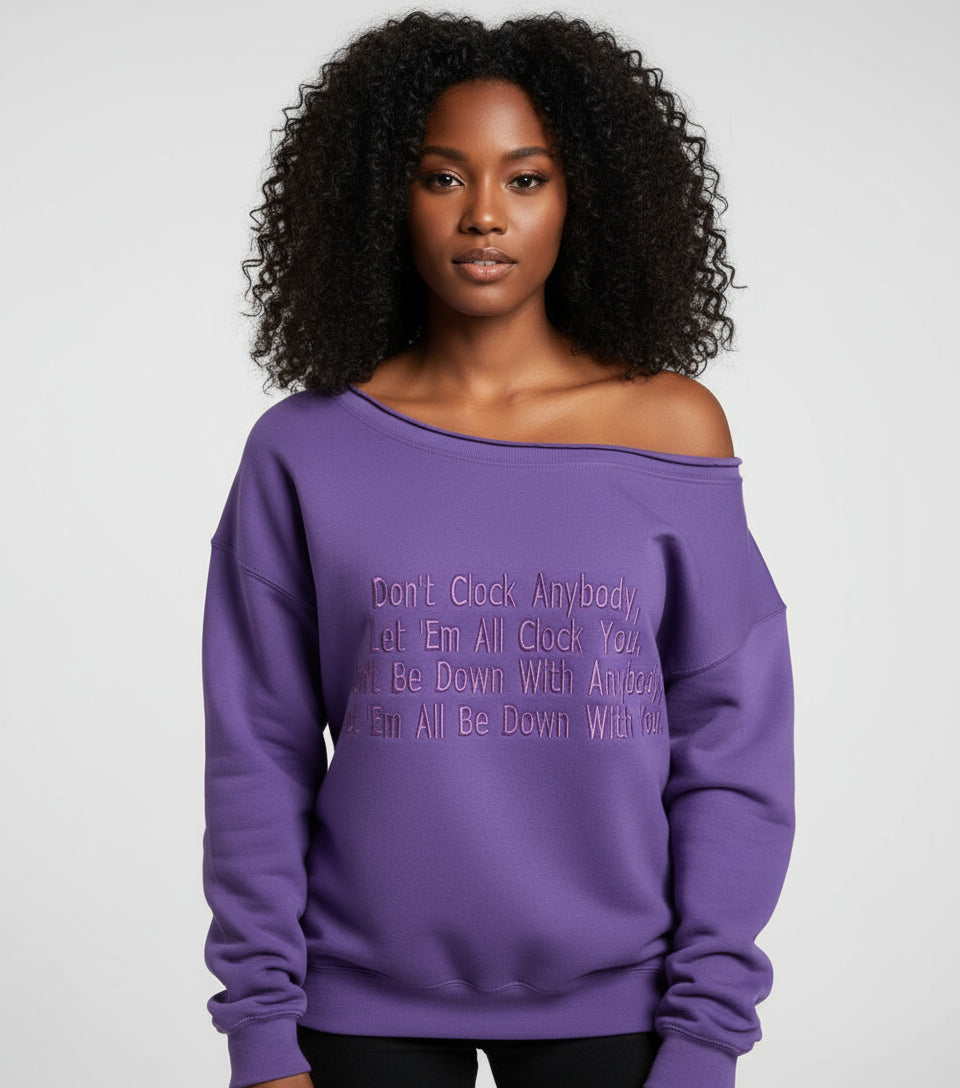 Off The Shoulder Sweatshirt