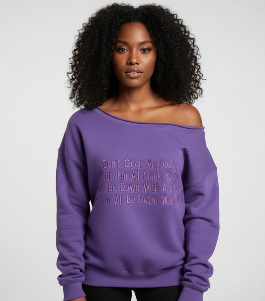 Off The Shoulder Sweatshirt